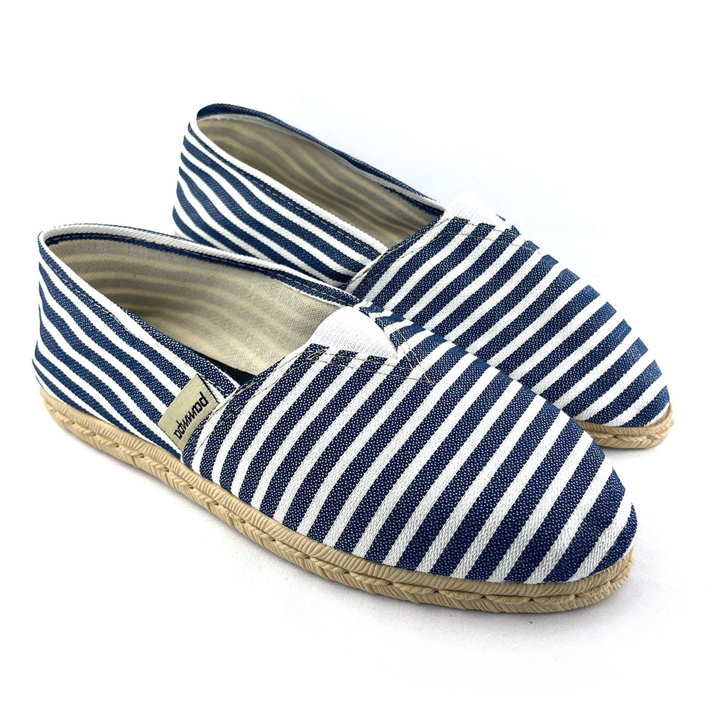 Alpargatas - Estampadas en Blanco y Azul