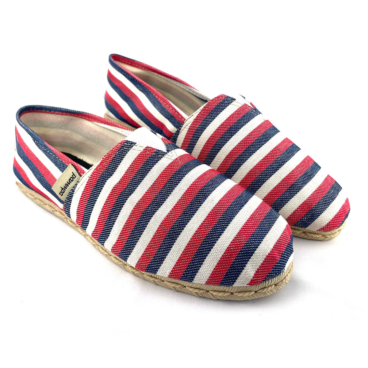 Alpargatas - Estampadas en blanco, azul y rojo
