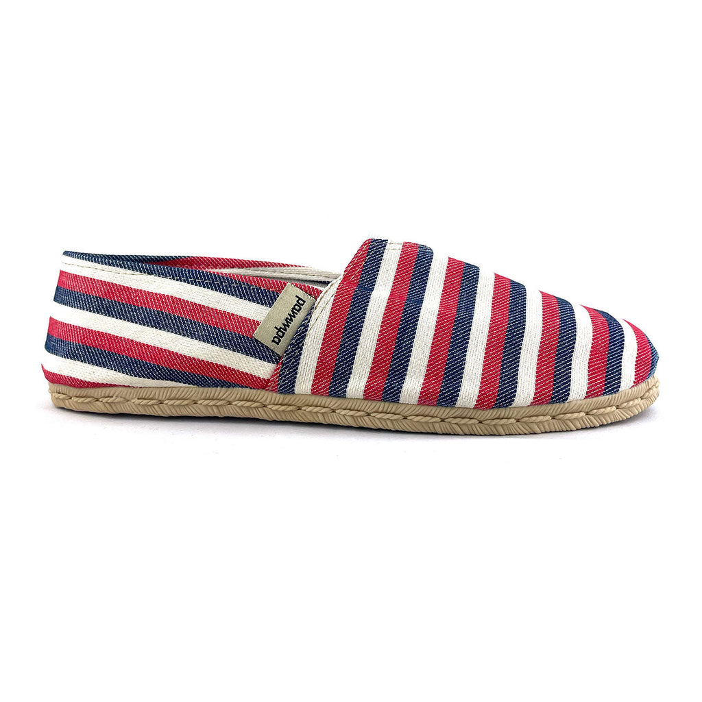 Alpargatas - Estampadas en blanco, azul y rojo