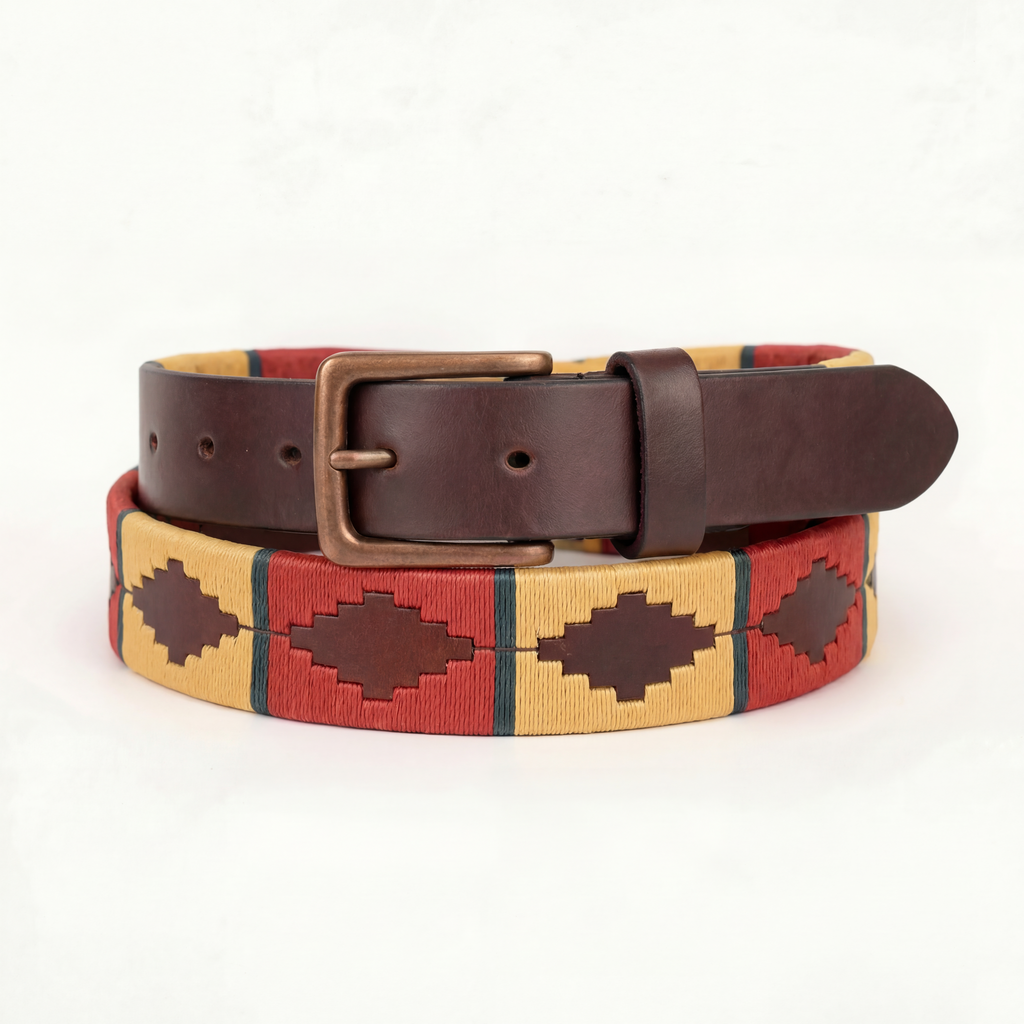 Cinturones de polo de cuero