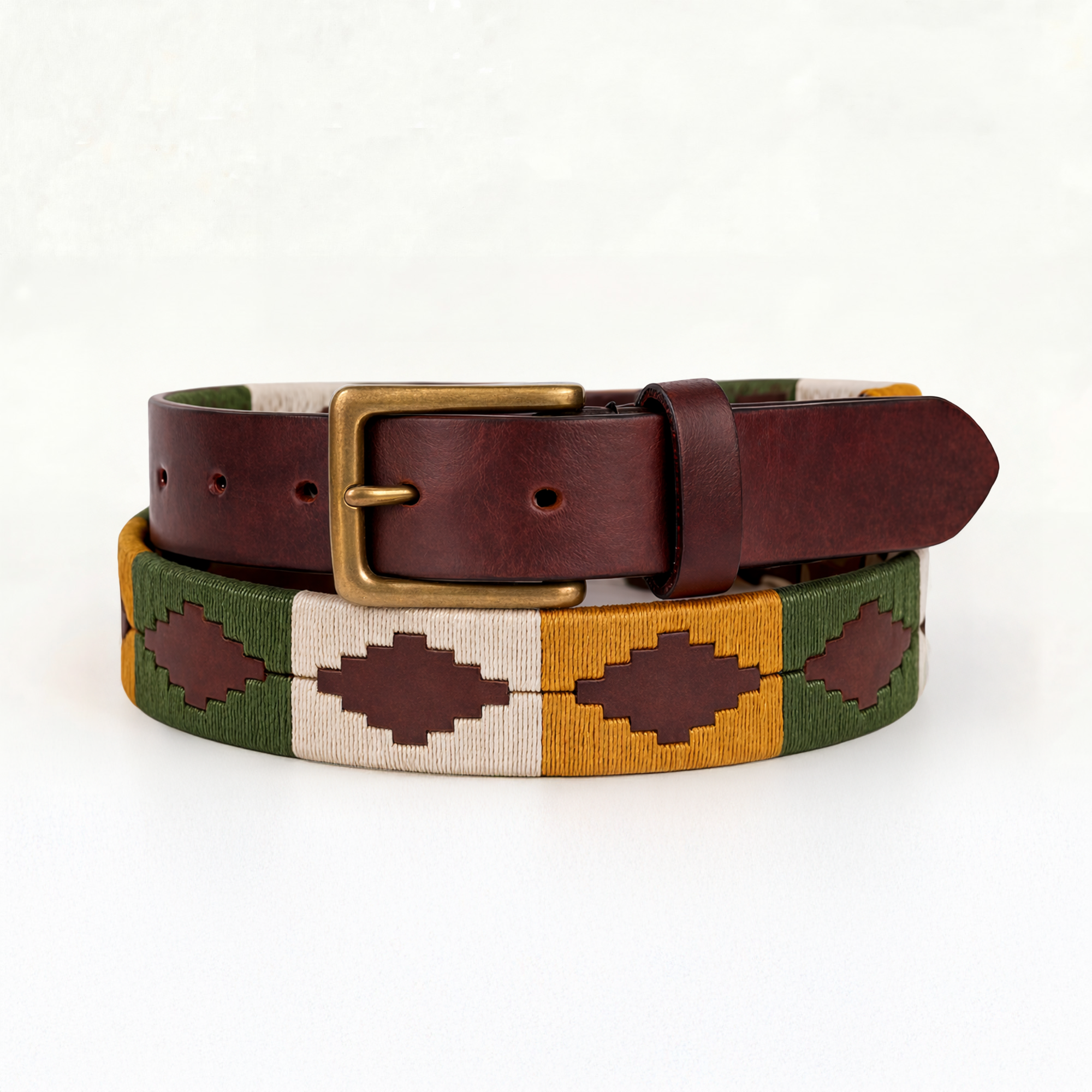 Cinturones de polo de cuero