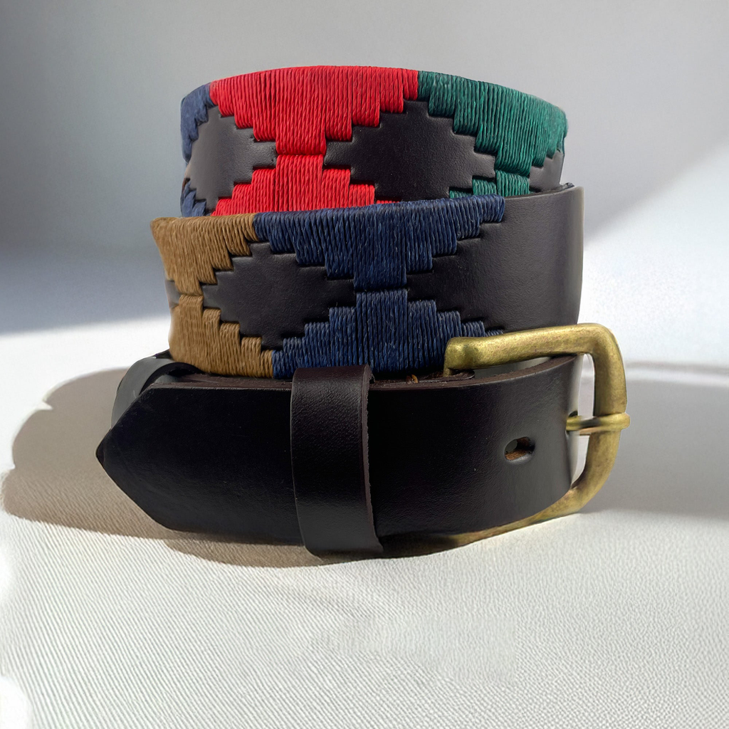 Cinturones de polo de cuero